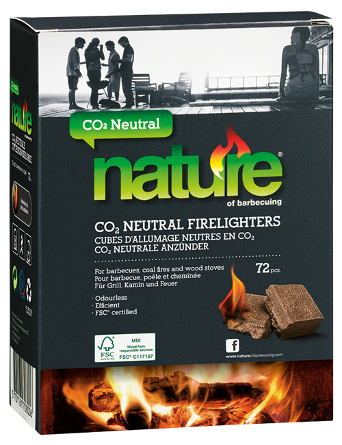 Nature CO2 Neutral Firelighters 72 Pcs Eng